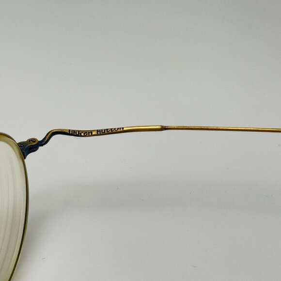Lauren Hutton LH99 Gold Ant Italy Eyeglasses Eye Glasses Frames main image 5